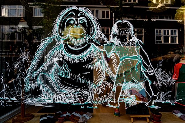 Big draw raam tekeningen nijmegen 2022 17